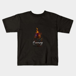 Burning Rose Kids T-Shirt